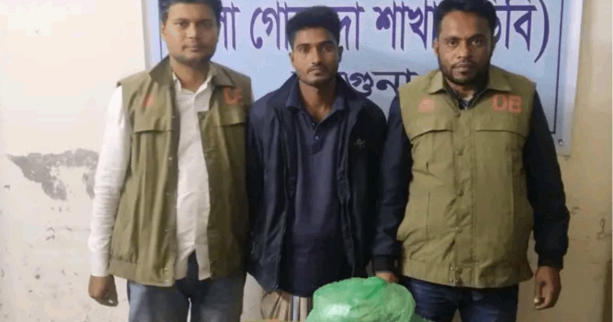 বরগুনায় ডিবির অভিযানে ৫ কেজি গাঁজাসহ গ্রেফতার | Spostobadi 5 Kg of Cannabis Seized in Barguna DB Raid Suspect Arrested
