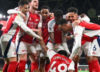 Arsenal thrashed Manchester City 5-1